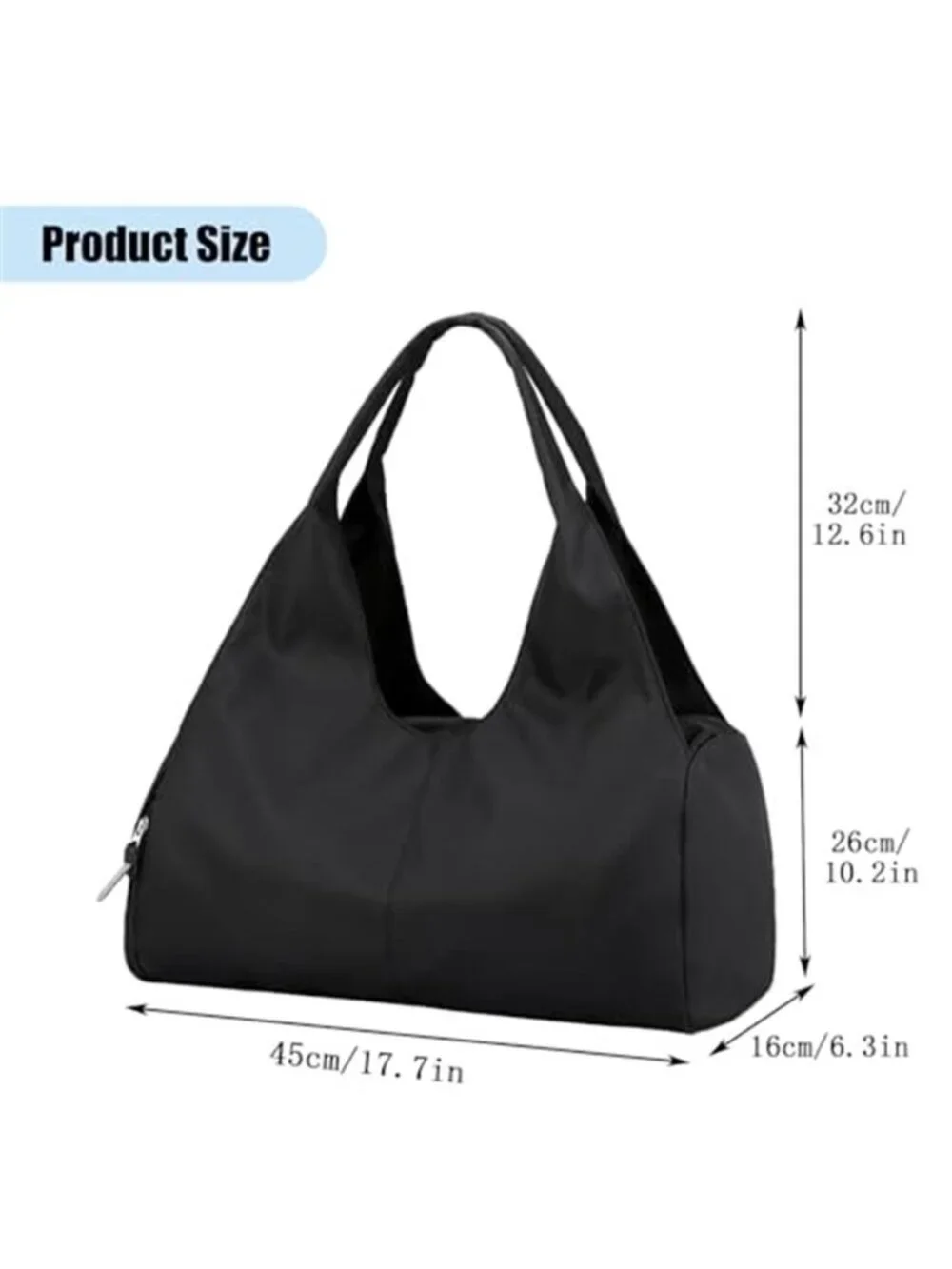 Women's Gym Bag Shoe Compartment & Wet Dry Pocket Workout Duffle